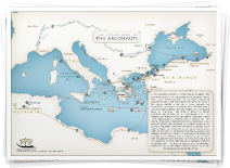 mythology map of Greece