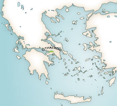 Greek Mythology maps - Mythological map of Greece